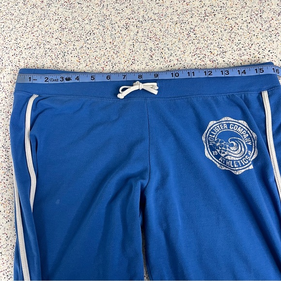Y2K Hollister Flared Yoga Pants Blue White Low Rise Sweatpants Women’s Size S - Picture 10 of 12